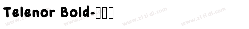 Telenor Bold字体转换